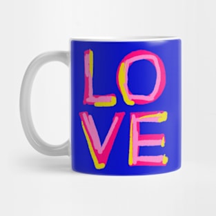 Cool and simple LOVE typography version 1 Mug